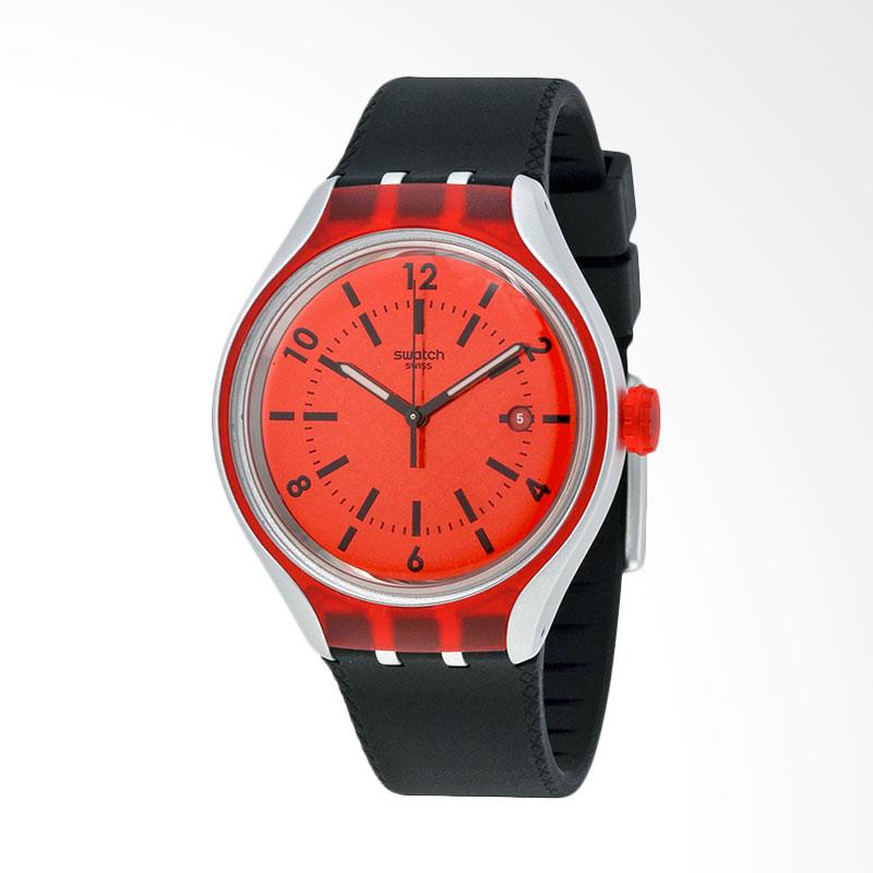 Swatch Go Red Jam Tangan Pria - Hitam [YES4008]
