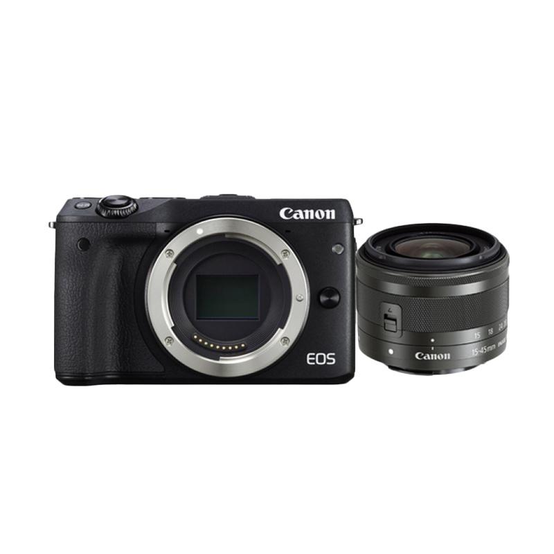Canon EOS M3 Kit EF-M15-45mm Kamera Mirrorless - Black