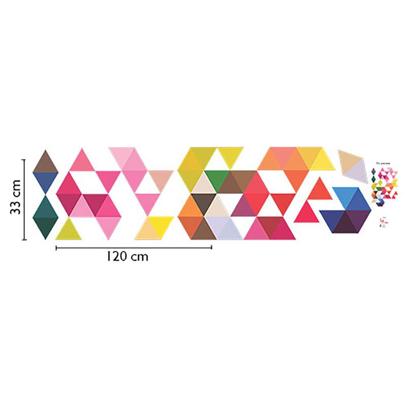 Omahku Geometric Triangle Wall Sticker Dekorasi Dinding
