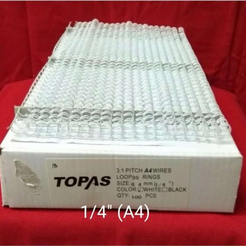 Promo Ring Jilid Kawat Topas Wire 35 Rings Binding Ukuran 1 4 6 4 Mm Di Seller Cakrawala Store Kota Jakarta Barat Dki Jakarta Blibli Promo Ring Jilid Kawat Topas Wire 35 Rings Binding Ukuran 1 4 6 4 Mm Di Seller Cakrawala Store Kota Jakarta Barat Dki Jakarta Blibli
