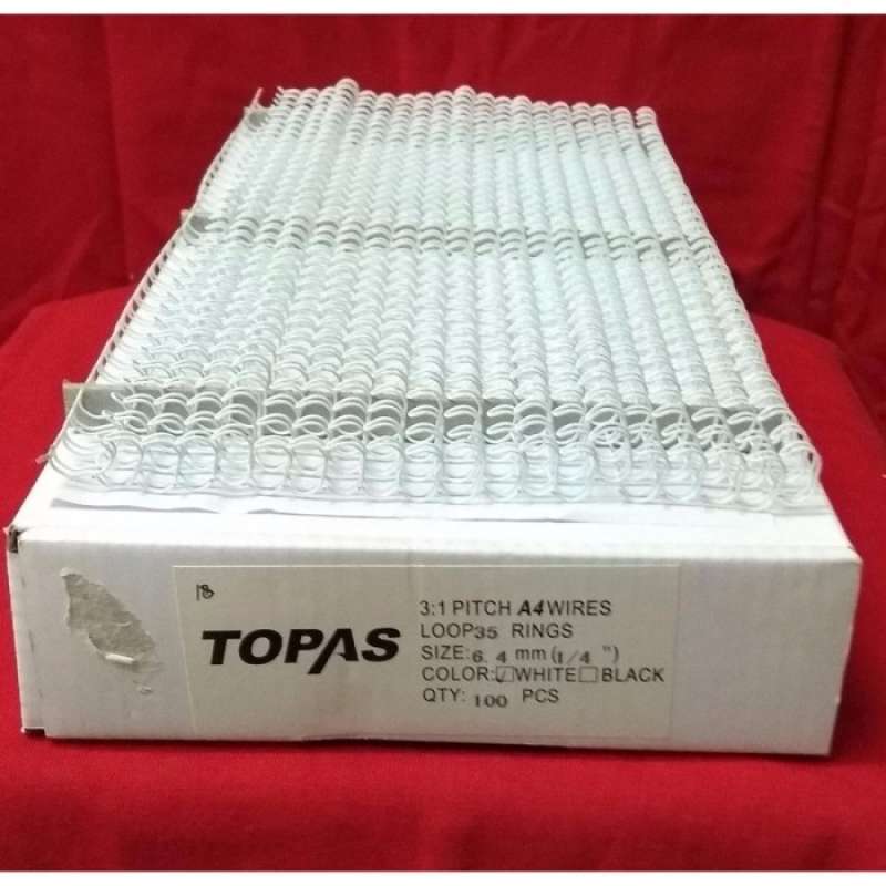 Promo Ring Jilid Kawat Topas Wire 35 Rings Binding Ukuran 1 4 6 4 Mm Di Seller Cakrawala Store Kota Jakarta Barat Dki Jakarta Blibli