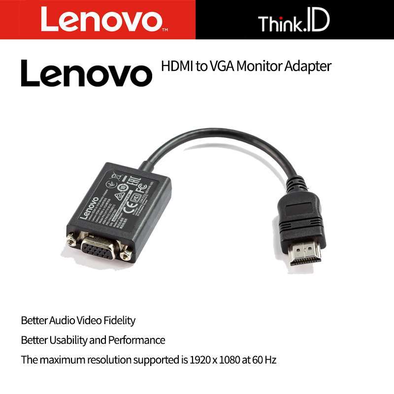 Jual LENOVO HDMI to VGA Monitor Adapter 