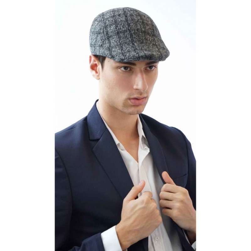 Jual Topi Fedora Hat PAINTER GREY LIST 