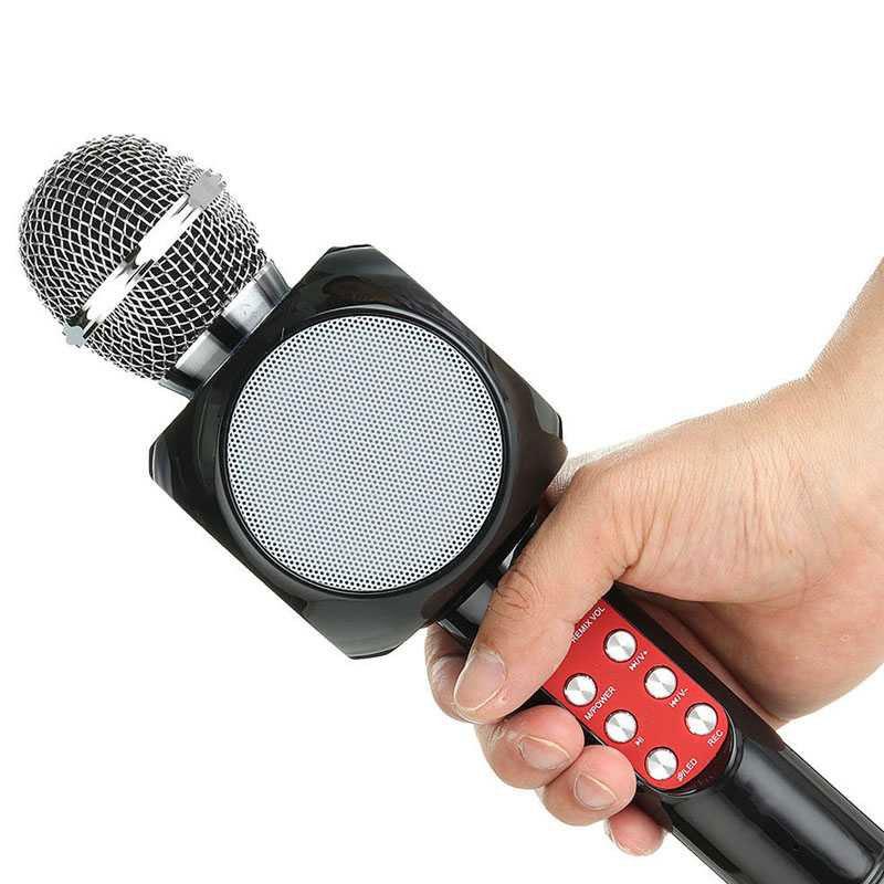 Jual Oem Ws1816 Wireless Karaoke Ktv Mikrofon Dan Speaker Bluetooth Led Online Februari 2021 Blibli