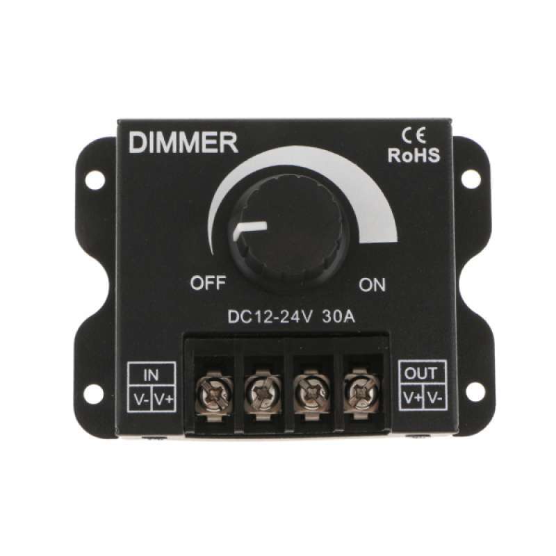 rotary led dimmer switch knob controller for single color led light dc12 24v