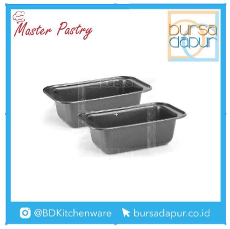 Jual 2 Pcs Master Pastry Loaf Pan Small 7 5x3 5 Loyang Kue Online November 2020 Blibli Com
