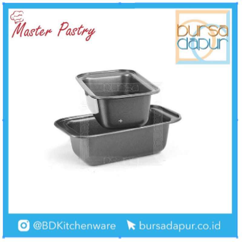 Jual 2 Pcs Master Pastry Loaf Pan Small 7 5x3 5 Loyang Kue Online November 2020 Blibli Com