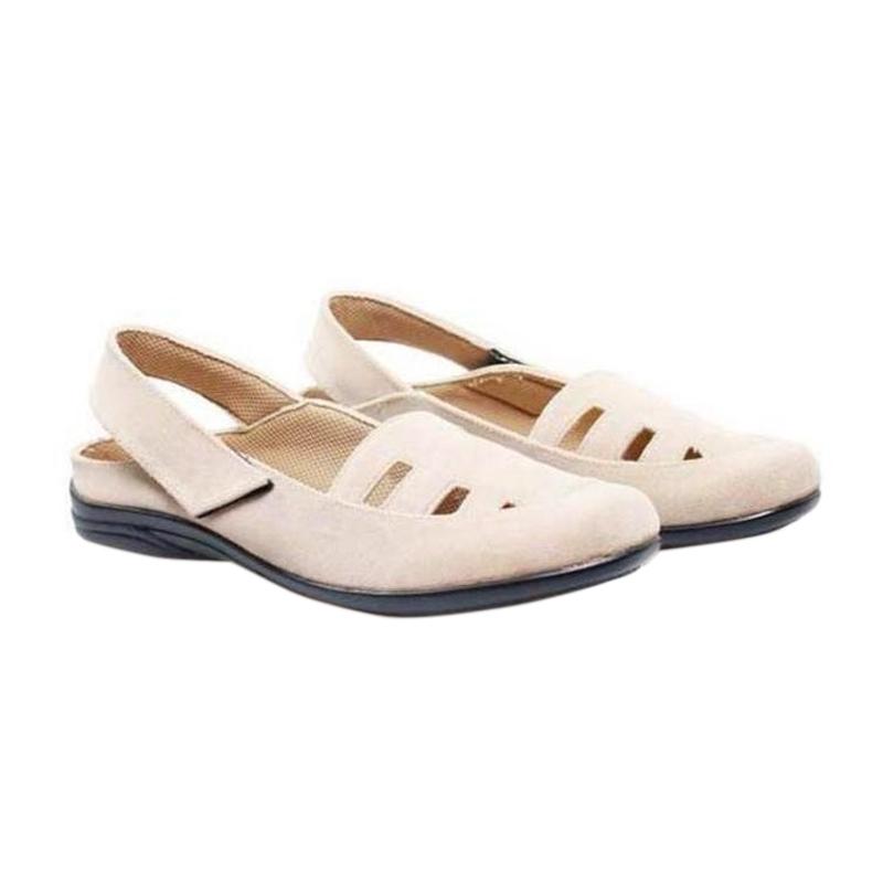 Basama 939 Soga Flat Shoes - Krem