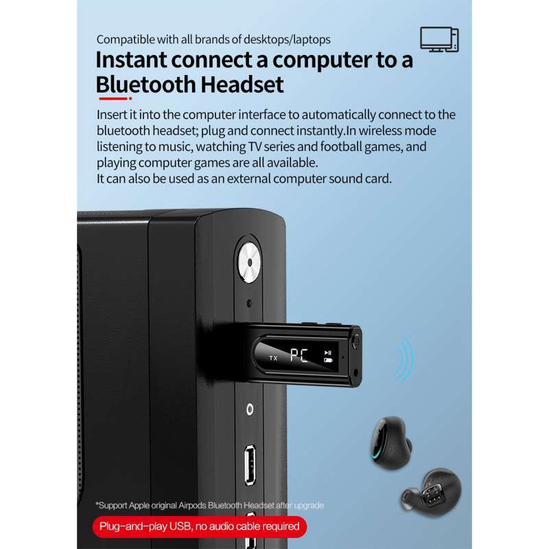 k9 bluetooth 5 0 receiver mp3 players stereo music tf card aux usb adapter for tv pc headphones