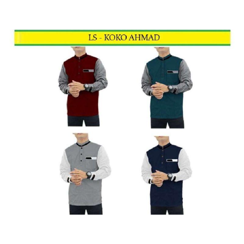 Jual Koko Ahmad Pakaian Baju Koko Muslim Pria Model Terbaru Termurah Terlaris Maroon Xxl Online Mei 2021 Blibli