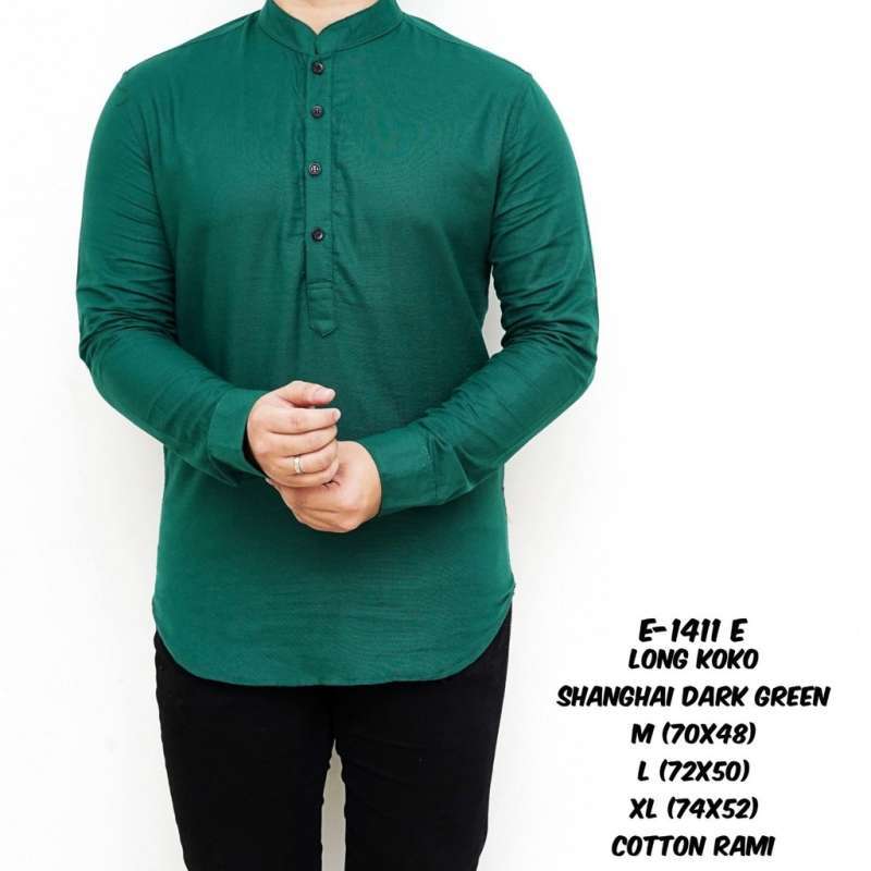 Promo Kemeja Pria Polos Lengan Panjang 