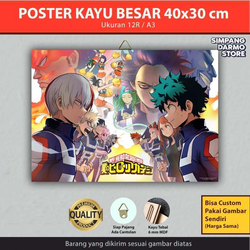 Jual Poster Kayu Besar My Hero Academia Anime Terbaru Ukuran 30x40 Bisa Custom Chat Seller Kode Mah 36 Online April 2021 Blibli April 2021 exclusive • poster. poster kayu besar my hero academia anime terbaru ukuran 30x40 bisa custom chat seller kode mah 36