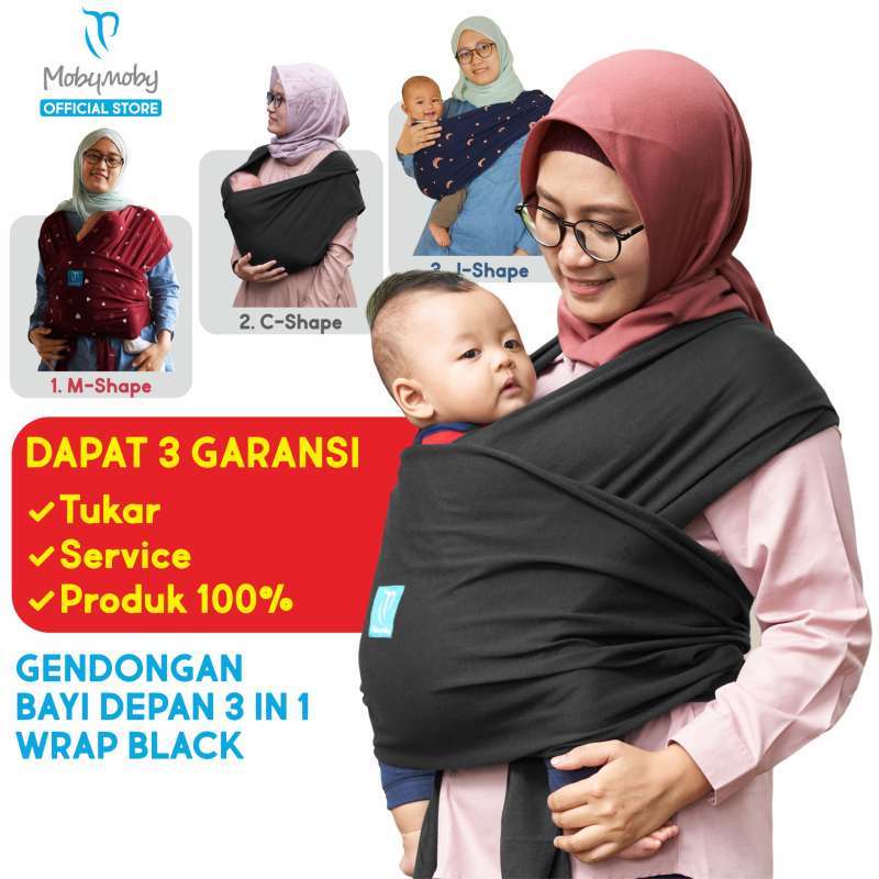 Jual Gendongan Bayi Depan M Shape 3in1 Polos Mobymoby 100 Garansi Murah Mei 2021 Blibli