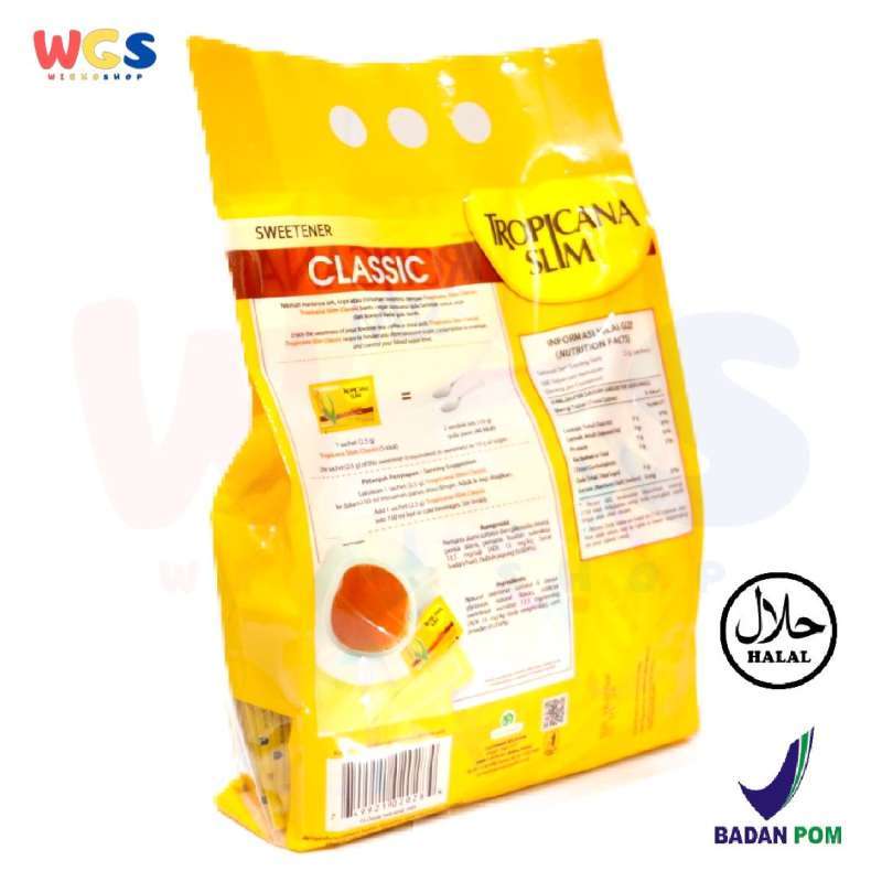 Tropicana Slim Sweetener Classic 160 Sachets x 2,5gr