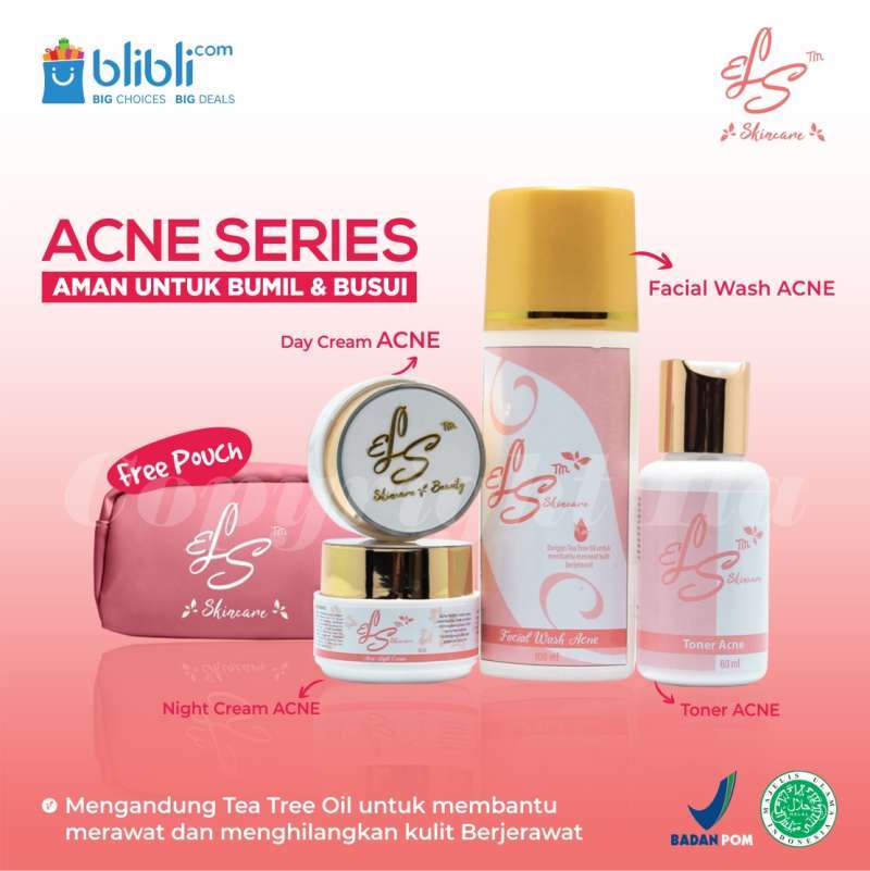 Jual Cream Pemutih Wajah Khusus Berjerawat Skincare Acne GLOWING