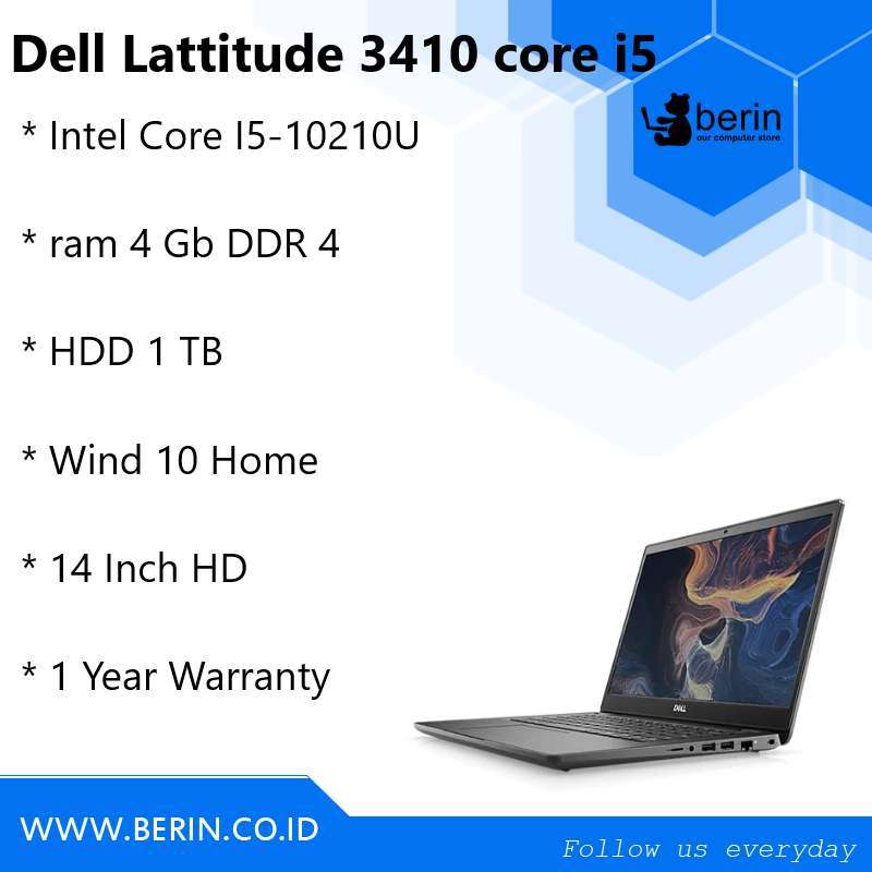 DELL Latitude 3410 i5-10210u 4GB 1TB WIND 10 HOME