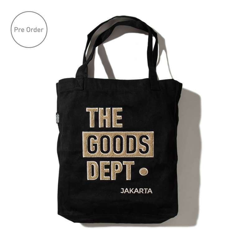 Jual THE GOODS DEPT Classic Tote Bag Decade Edition Black Cream