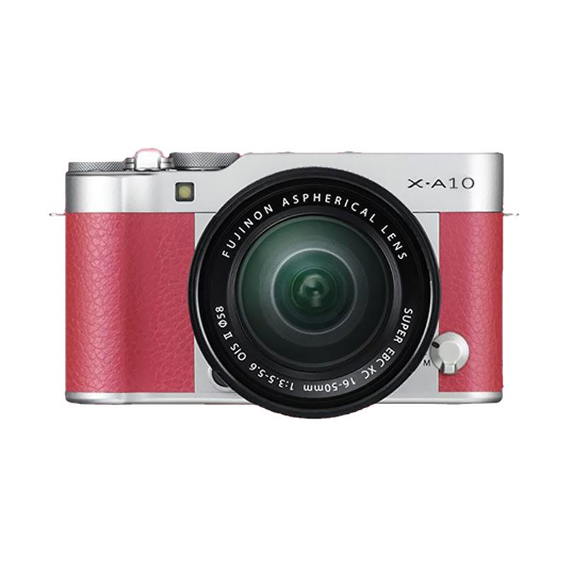 Fujifilm X-A10 Kit XC 16-50mm f-3.5-5.6 OIS II Kamera Mirrorless - Pink