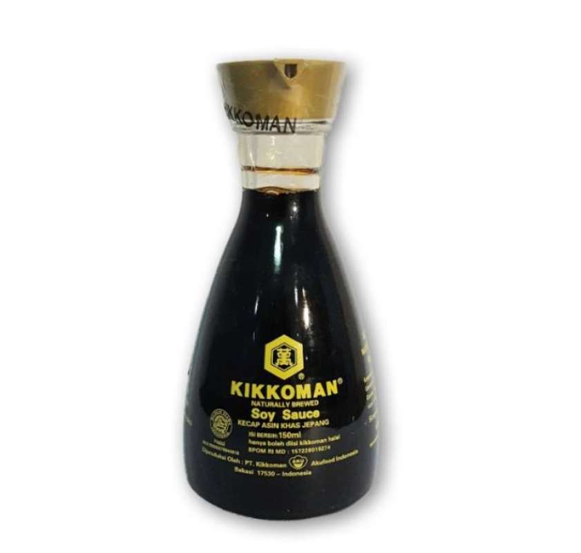 Kikkoman All Purpose Soy Sauce Shoyu- Kecap HALAL 150ml Dispenser