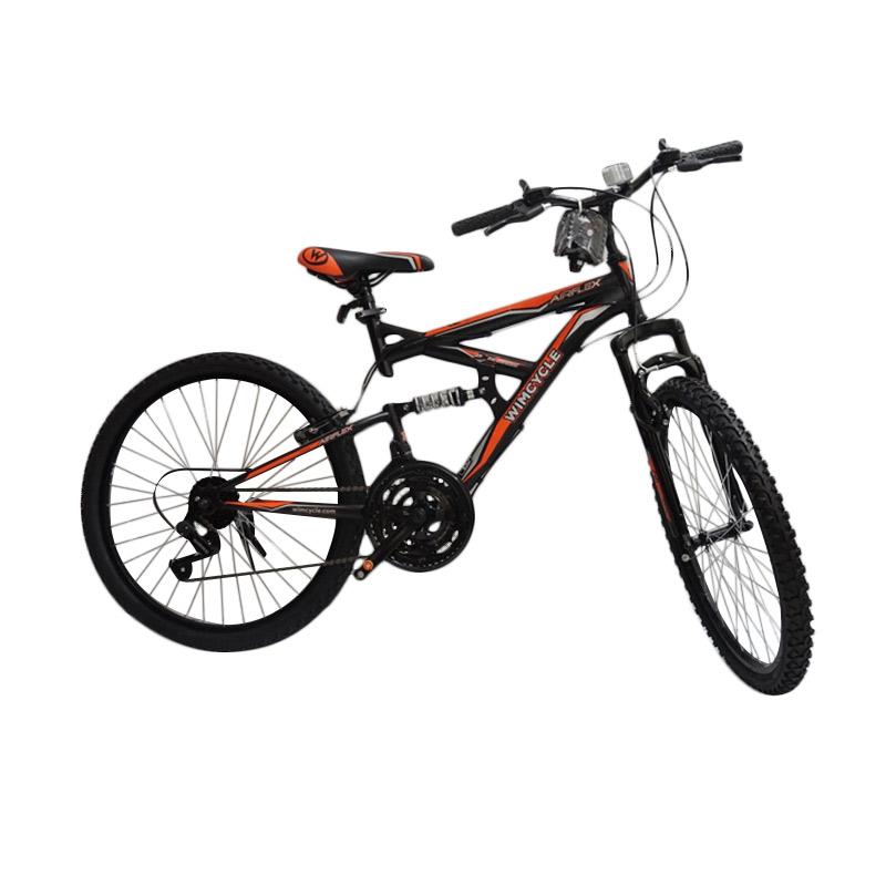 Jual Wimcycle Air Flex X2 Mtb 24 Inch Black Orange Online