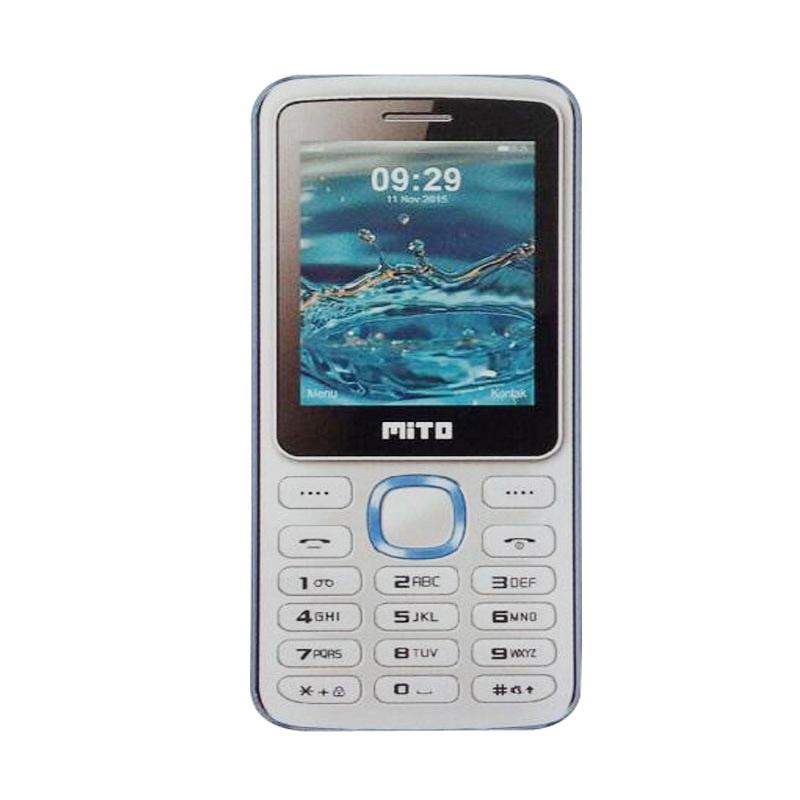 Mito 330 Candybar Handphone - Blue [Dual SIM]