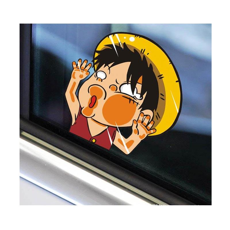Get Wallpaper Jual Oem Aksesoris Mobil Stiker One Piece Luffy Tabrak Kaca Hit HD