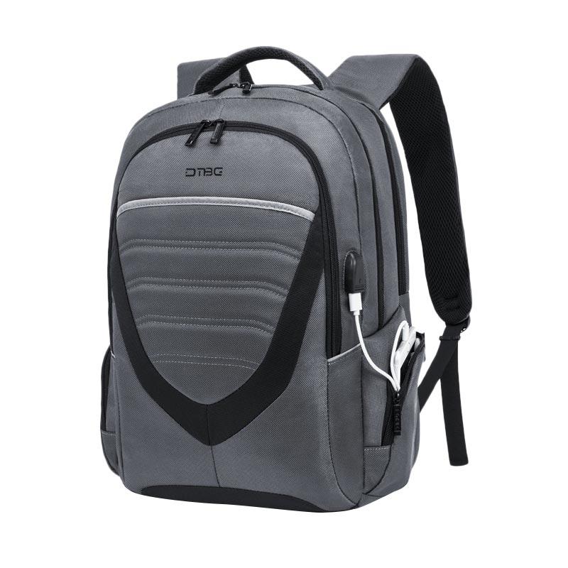 DTBG D8006W Original Digital Bodyguard Durable Lightweight Laptop Backpack  With USB Charging Port Travel Day Pack Grey Inch]
