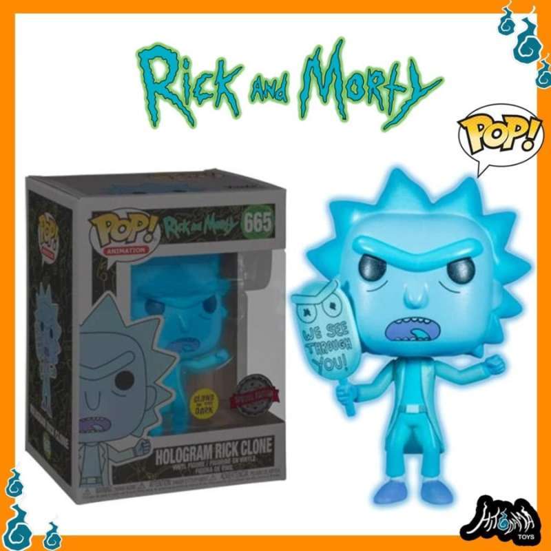 Morty Hologram Rick Clone Glow 