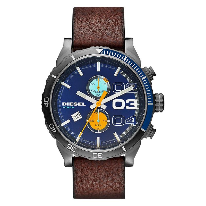 Diesel Double Down 2.0 Chrono Jam Tangan Pria - Brown DZ4350