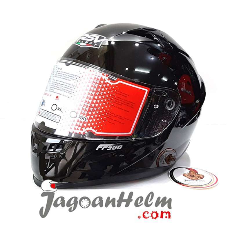 Jual Rsv Helm Solid Ff500 Glossy Black Ff 500 Fullface Di - Main Image