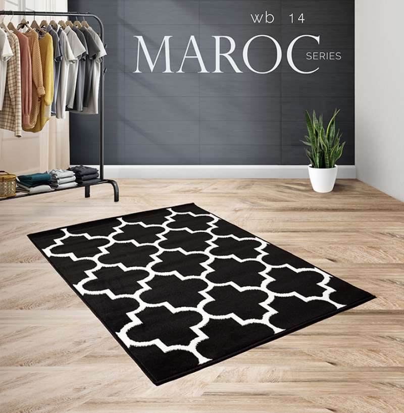 Jual Karpet Lantai Maroc 100x150 Permadani Minimalis White Black Wb Terbaru  Oktober 2021 harga murah - kualitas terjamin | Blibli