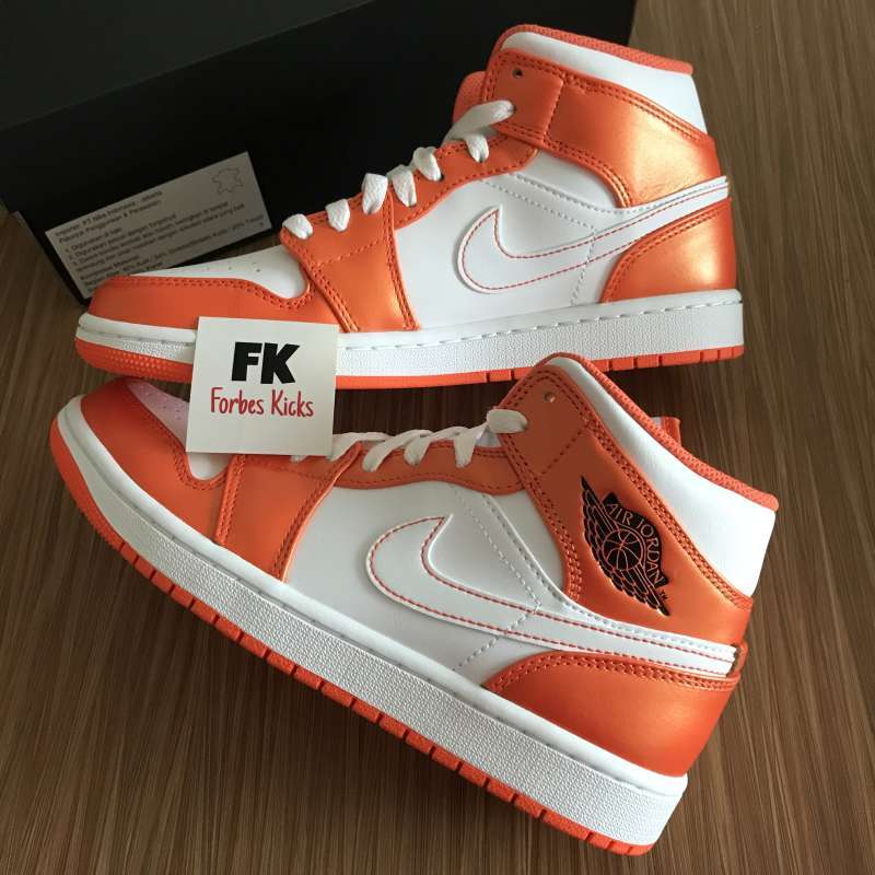 air jordan 1 mid se team orange