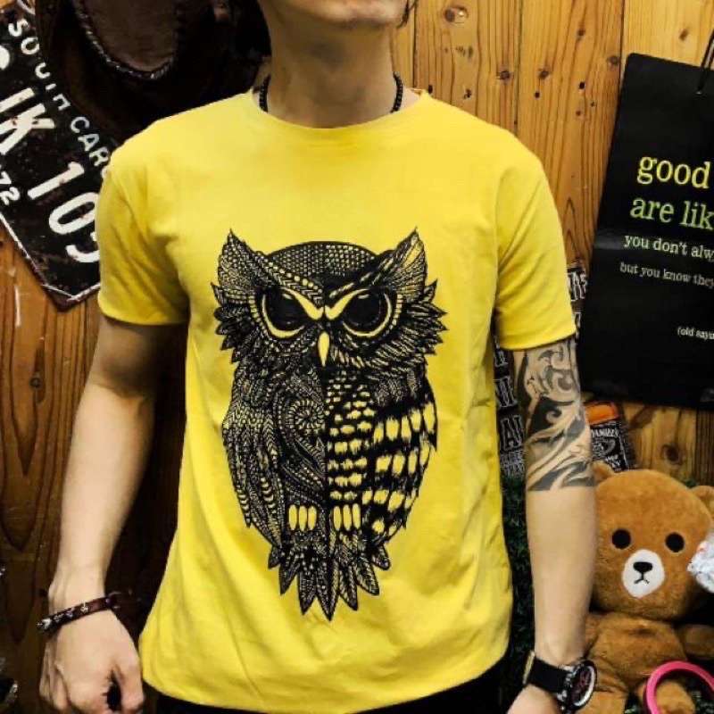 Promo Kaos pria distro indian owl/ kaos 
