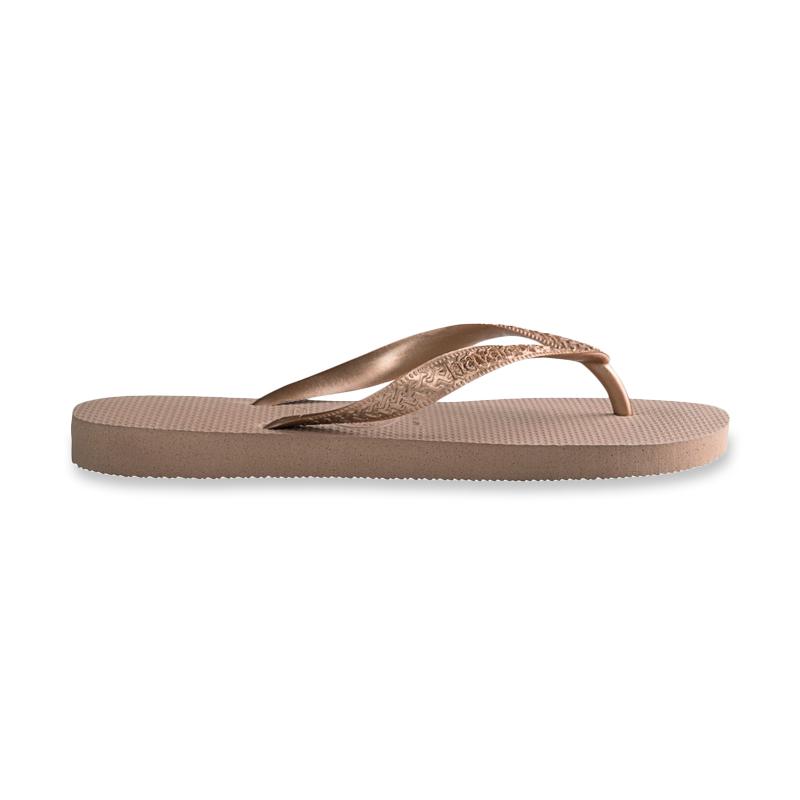 havaianas rose gold top