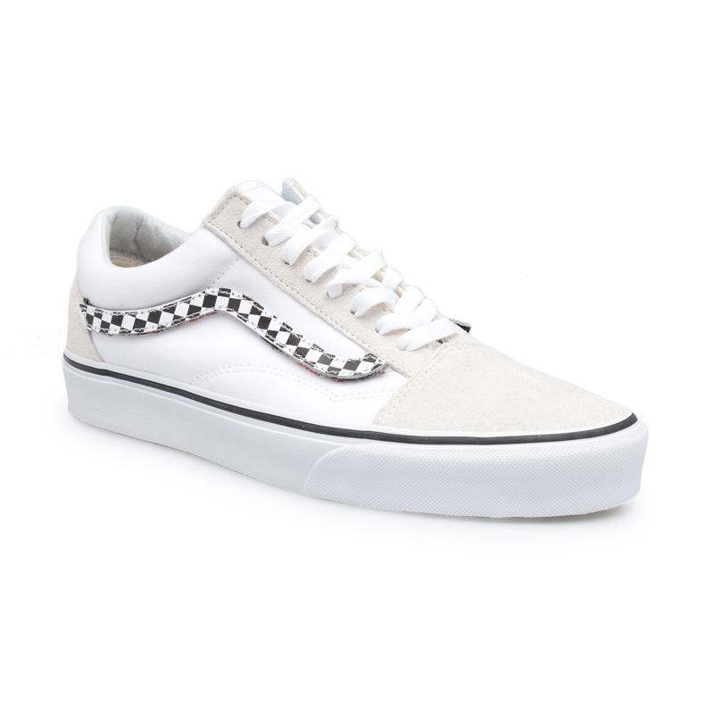 vans old skool sidestripe v true white 