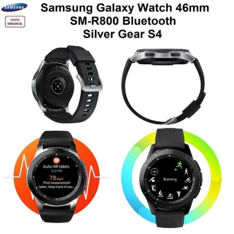 Promo Smartwatch Samsung Galaxy Watch 46Mm Sm-R800 Bluetooth Silver Gear S4  di Seller Jump Market - Kota Jakarta Barat, DKI Jakarta | Blibli