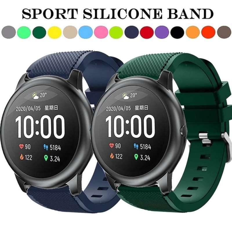Jual STRAP SPORT SILICONE RUBBER TALI JAM HAYLOU SOLAR LS05 SMART