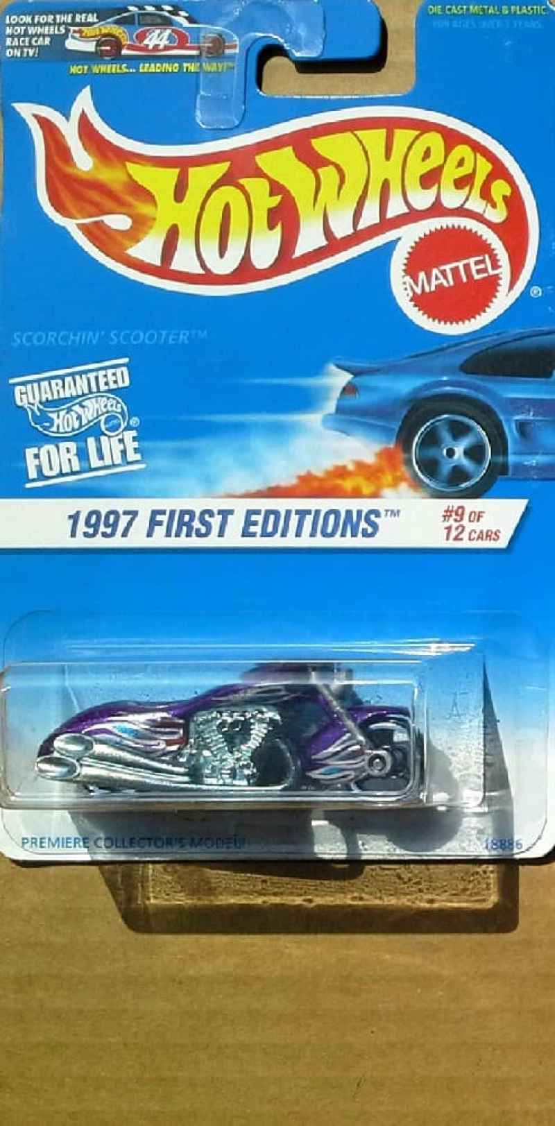 hot wheels 1997 first editions scorchin scooter