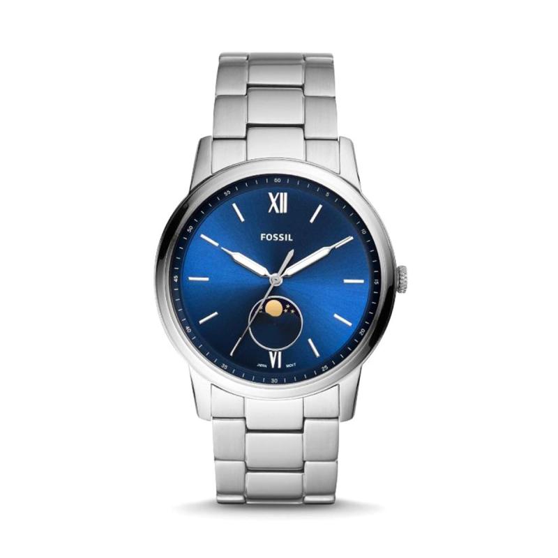 Jual Fossil The Minimalist Moonphase Multifunction Stainless Steel Watch Fs5618 Online Desember 2020 Blibli
