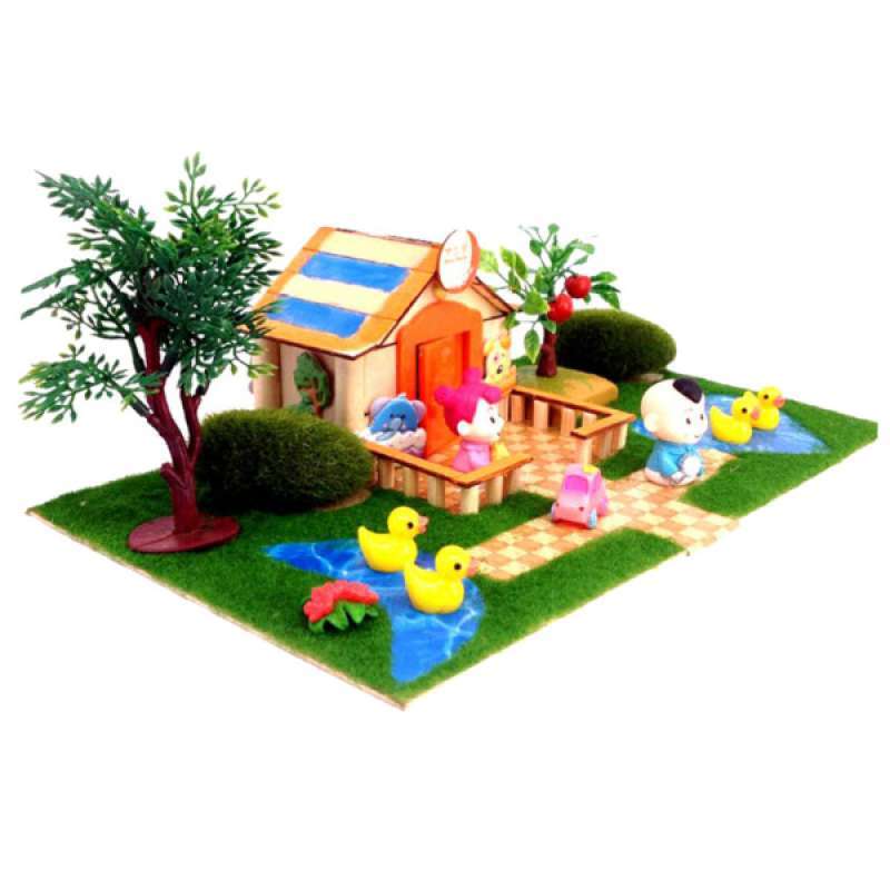 Jual Oem Kids Hands On Toy Diy Dolls House Garden Kit People Figures Plants Miniature Kids Birthday Gift Orange Online Desember 2020 Blibli