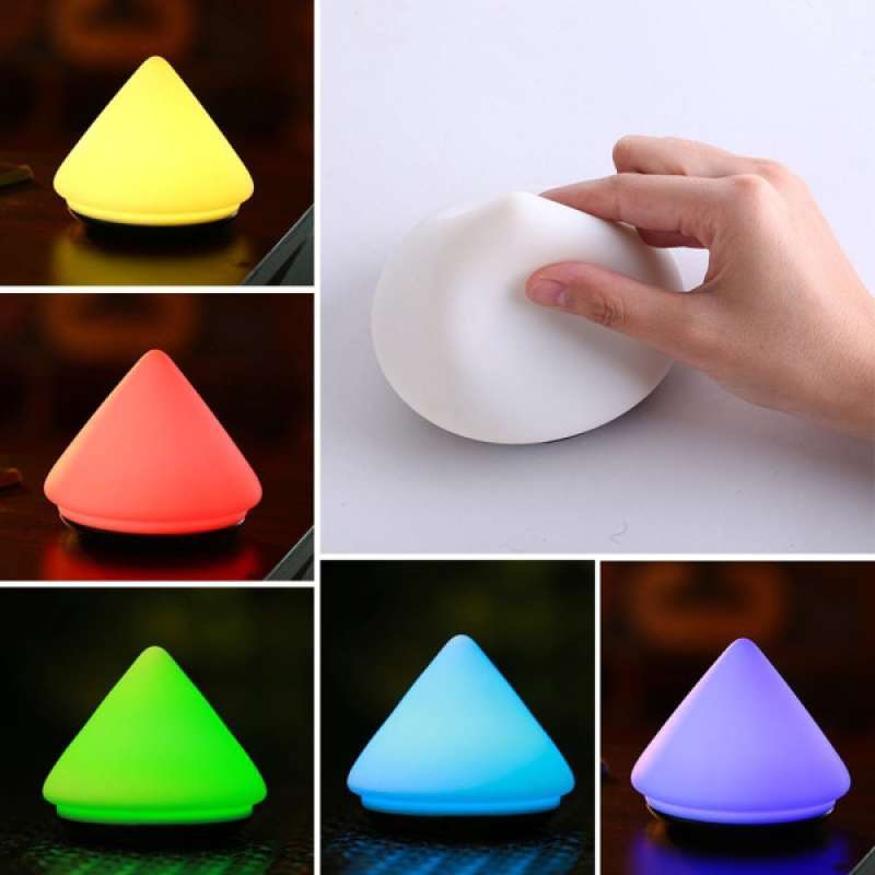 Jual 7 Colors Usb Soft Silicone Led Night Light For Children Nursery Bedroom Lamp Online Desember 2020 Blibli
