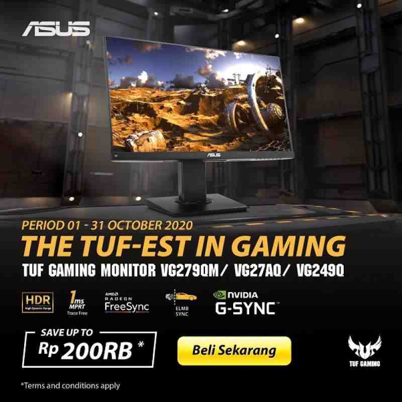 Jual Asus Tuf Gaming Vg249q Gaming Monitor 23 8 Fhd 144hz Ips 1ms Online Oktober 2020 Blibli Com