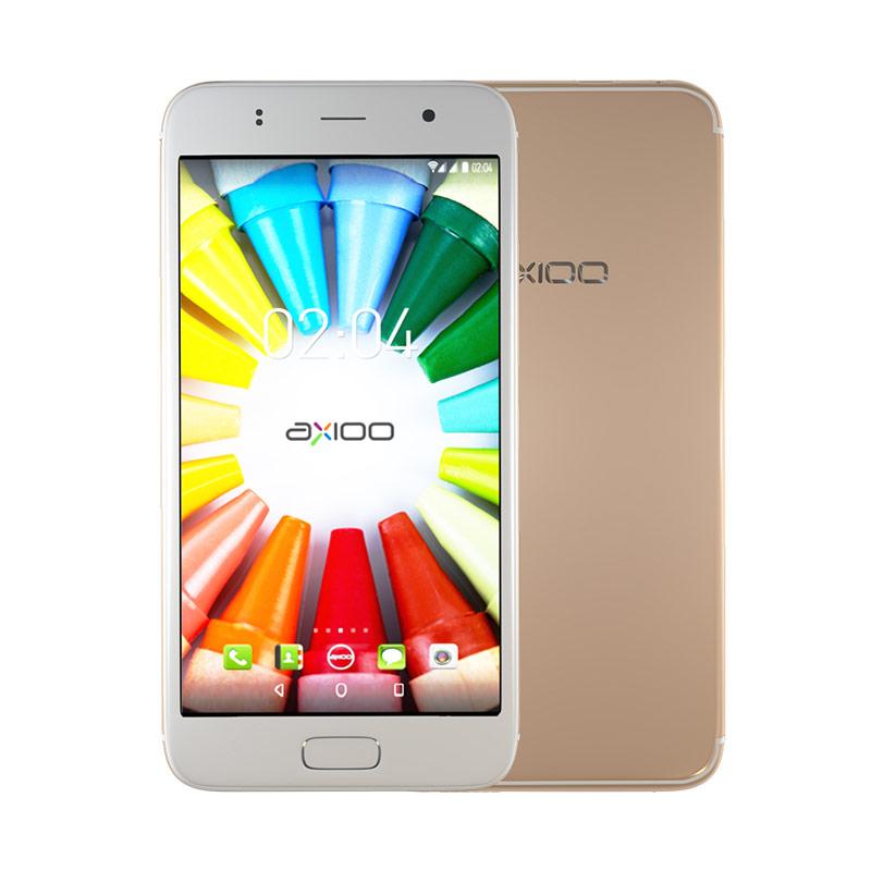 Axioo Picophone M5 Plus Smartphone - Gold [8 GB/ 1 GB]