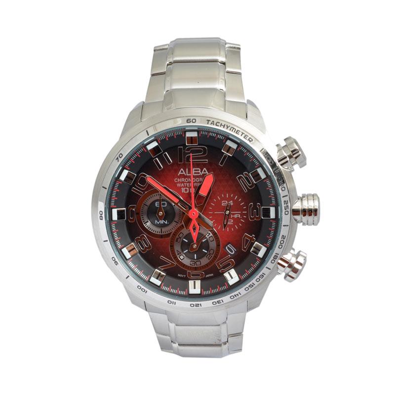 Alba AL014MSRE Casual Jam Tangan Pria - Red