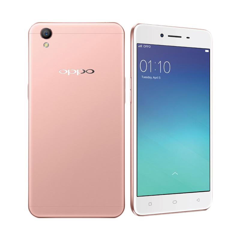 OPPO A37 Smartphone - Rose Gold [16GB/ 2GB] Free Silicon Dan Tempered Glass