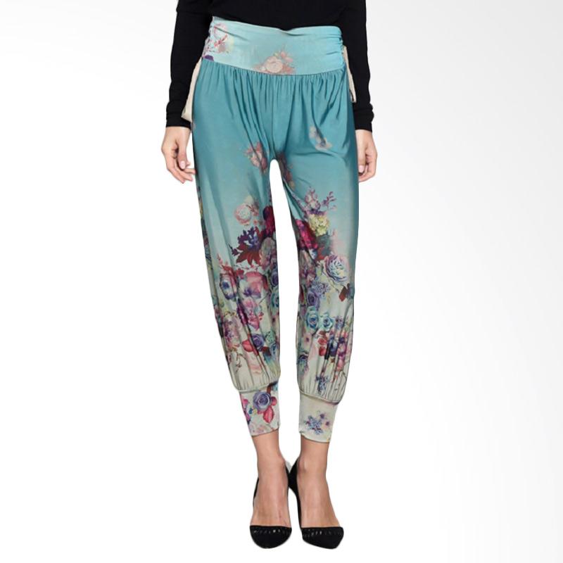 Loe'Style Jogger Long Pants Celana Wanita - Flowery