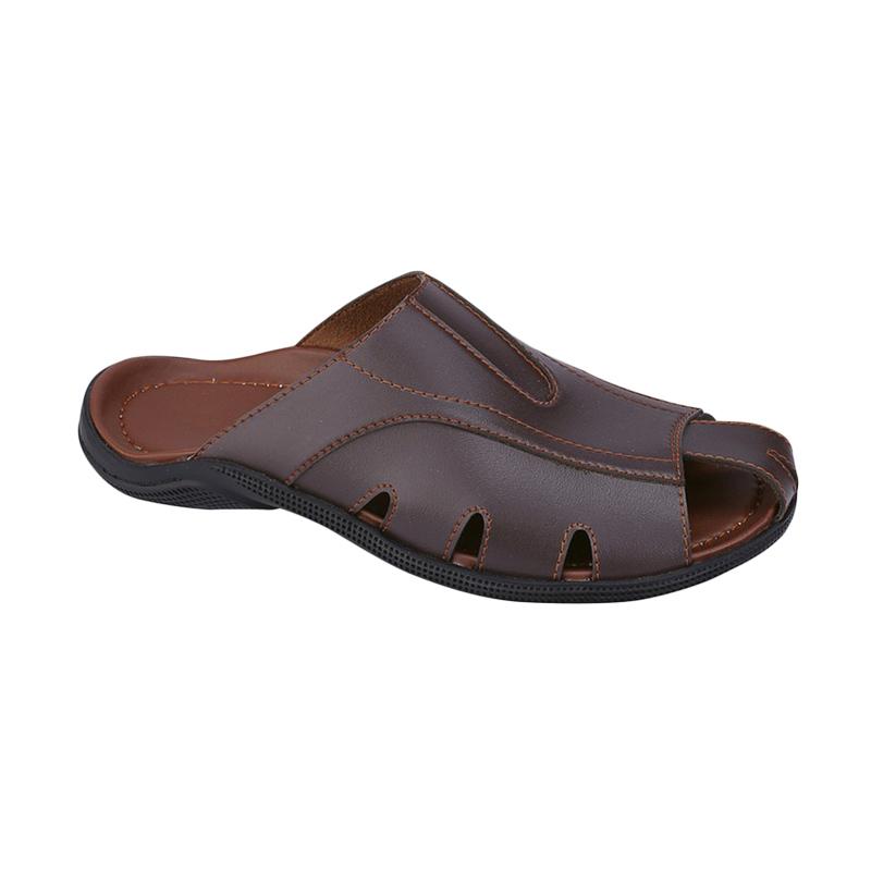 Syaqinah 119 Sandal Pria - Coklat