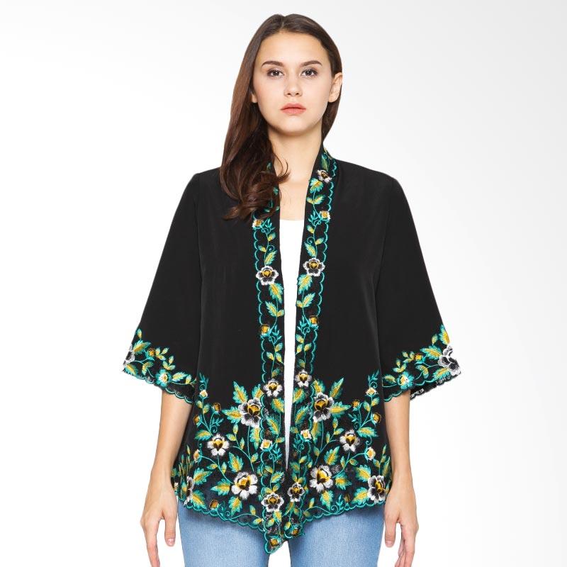 Anakara Embroidery Spring Outer - Black