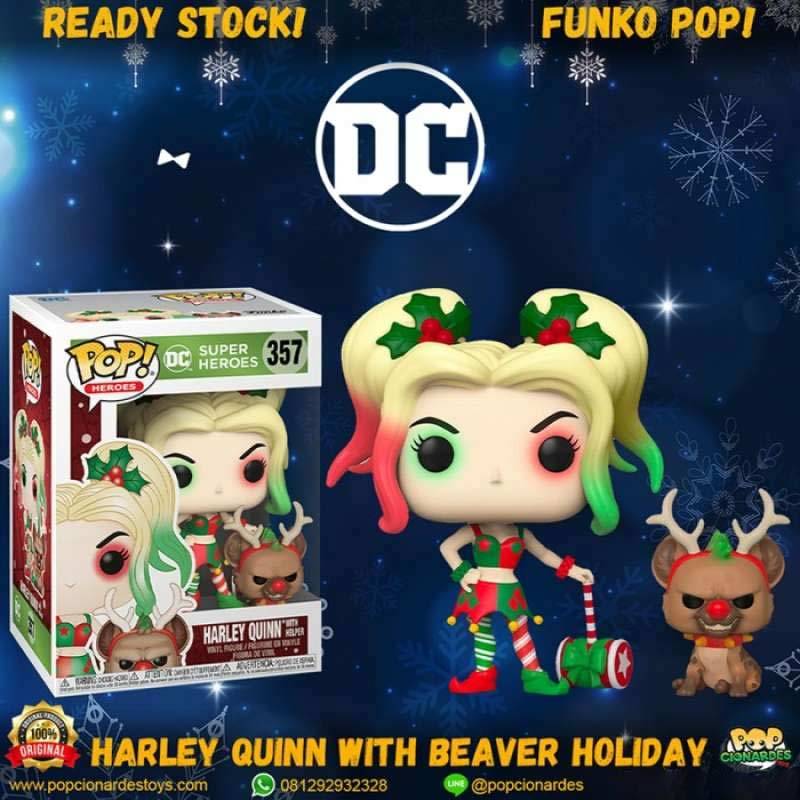 harley quinn with helper pop
