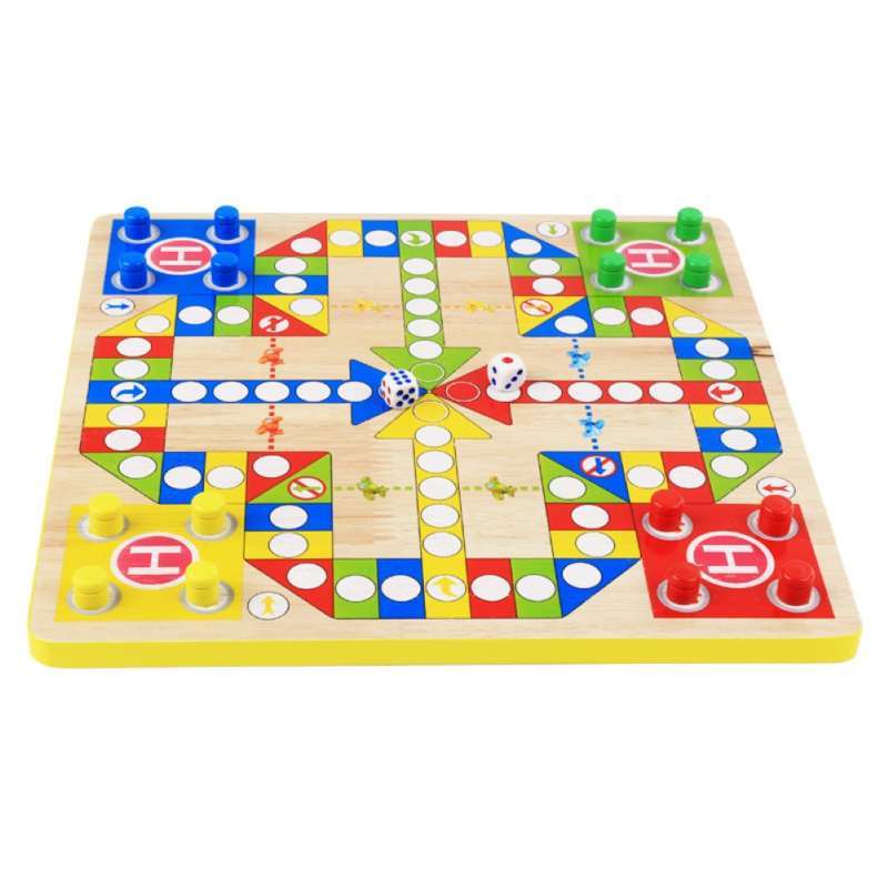 Ludo Board Game Set 2 in 1 Chinese Checkers Wood Board Flying Chess Family Game Ludo Board Game Set 2 in 1 Chinese Checkers Wood Board Flying Chess Family Game